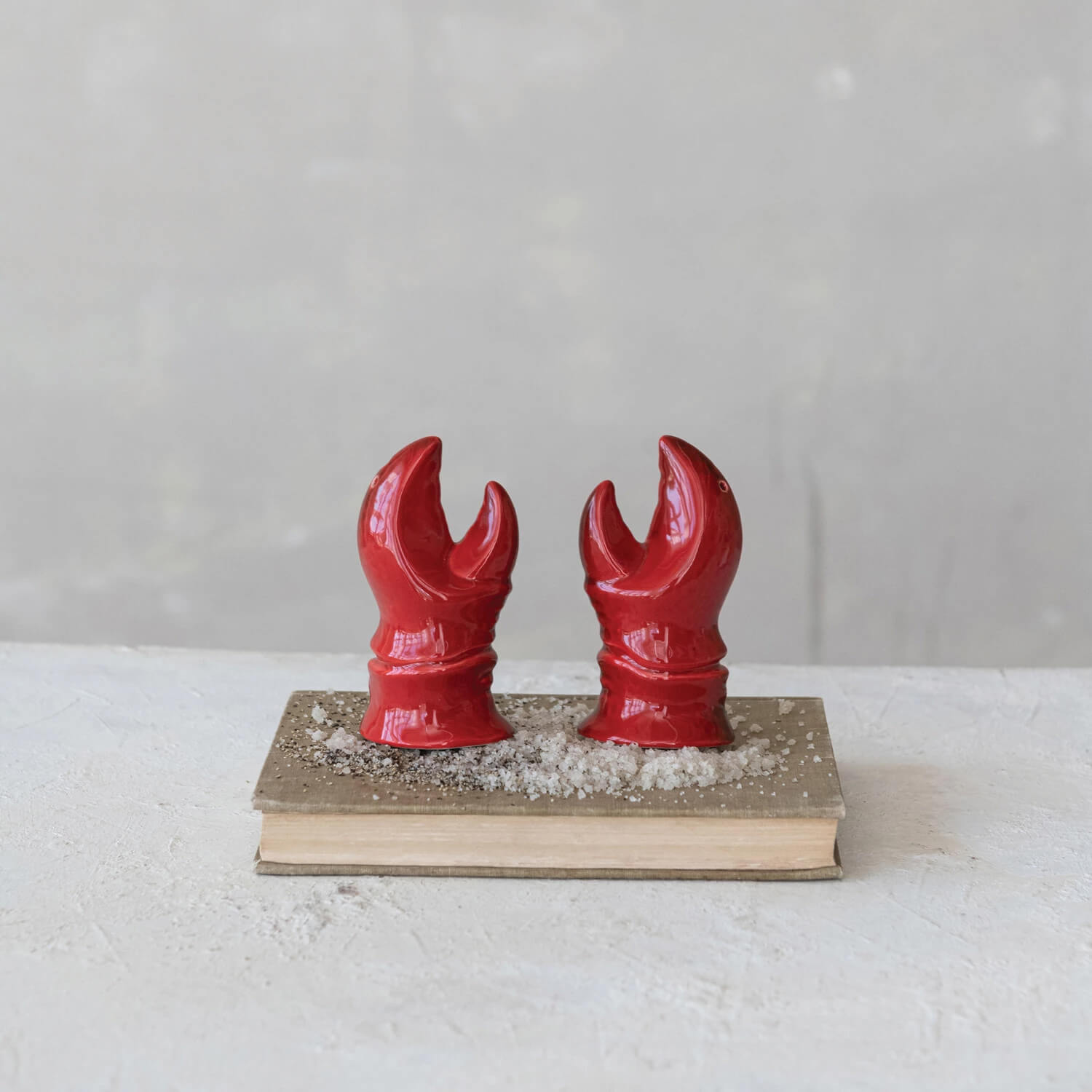 Lobster Stoneware Salt & Pepper Shaker Set red front | MILK MONEY milkmoney.co | Home decor online, Modern home decor, Luxury home furnishings, Best home decor, Home accessories for sale, Living room furniture sets, Kitchen decor ideas, Wall art for home, Bathroom accessories, Vintage home decor, Minimalist home decor