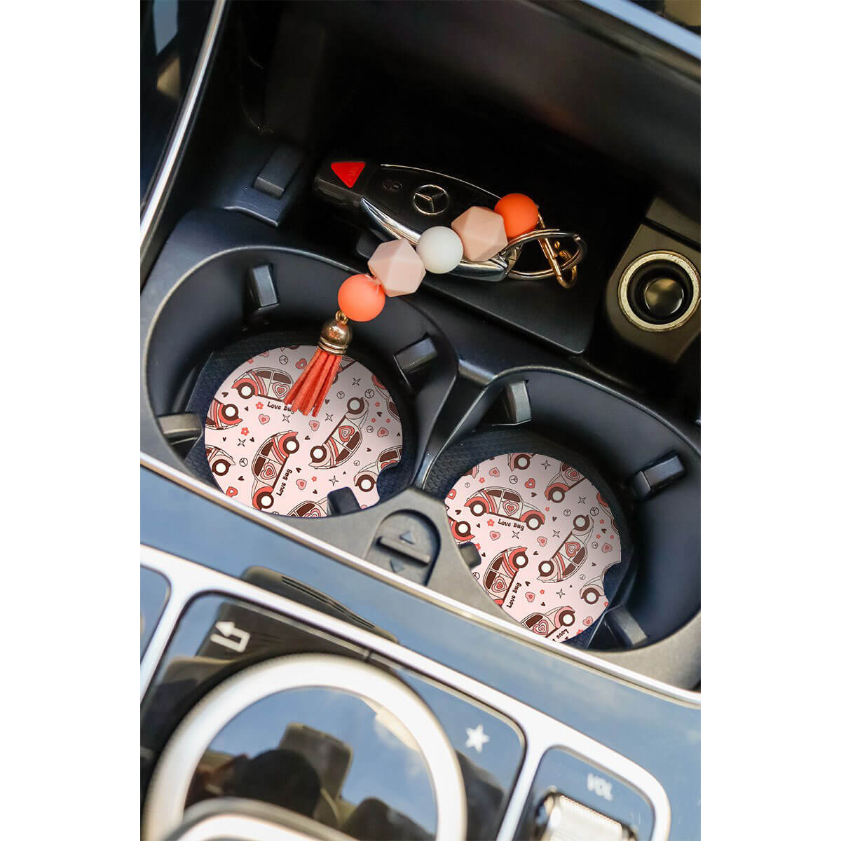 Love Bug Car Coasters | MILK MONEY milkmoney.co | white elephant gift ideas, gift, mother's day gift ideas, white elephant gift, gift shops near me