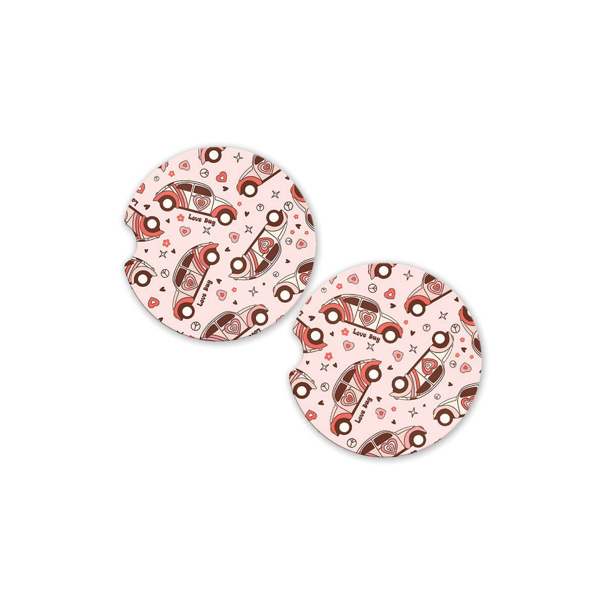 Love Bug Car Coasters | MILK MONEY milkmoney.co | white elephant gift ideas, gift, mother's day gift ideas, white elephant gift, gift shops near me