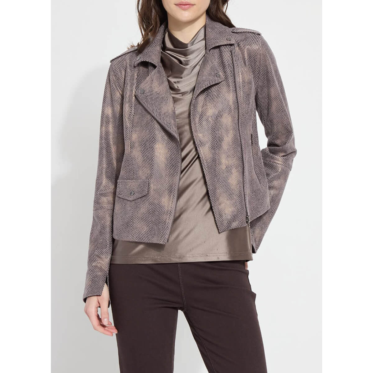 Lysse Amelia Moto Jacket ash grey front | MILK MONEY milkmoney.co | cute jackets for women. cute coats. cool jackets for women. stylish jackets for women. trendy jackets for women. trendy womens coats.