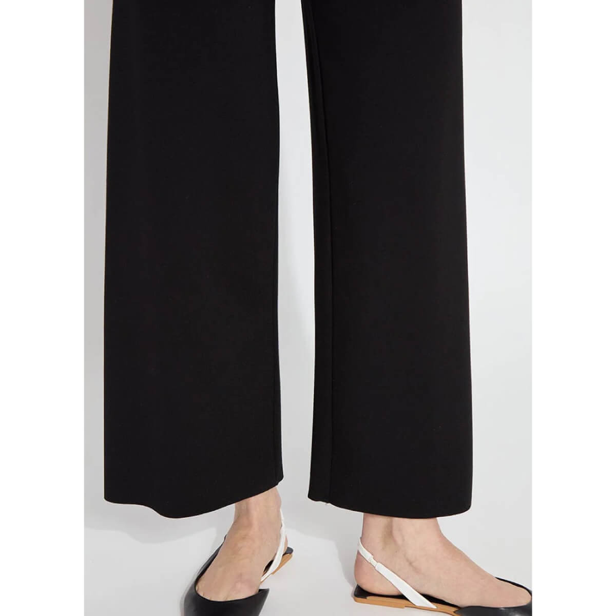 Lysse Denver Wide Leg Ponte Pant black detail | MILK MONEY milkmoney.co | cute pants for women. cute trendy pants.