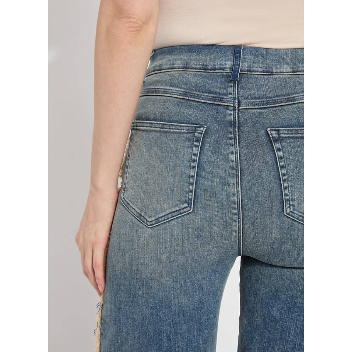 Lysse Era Wide Leg Jeans blue back | MILK MONEY milkmoney.co | cute pants for women. cute trendy pants.
