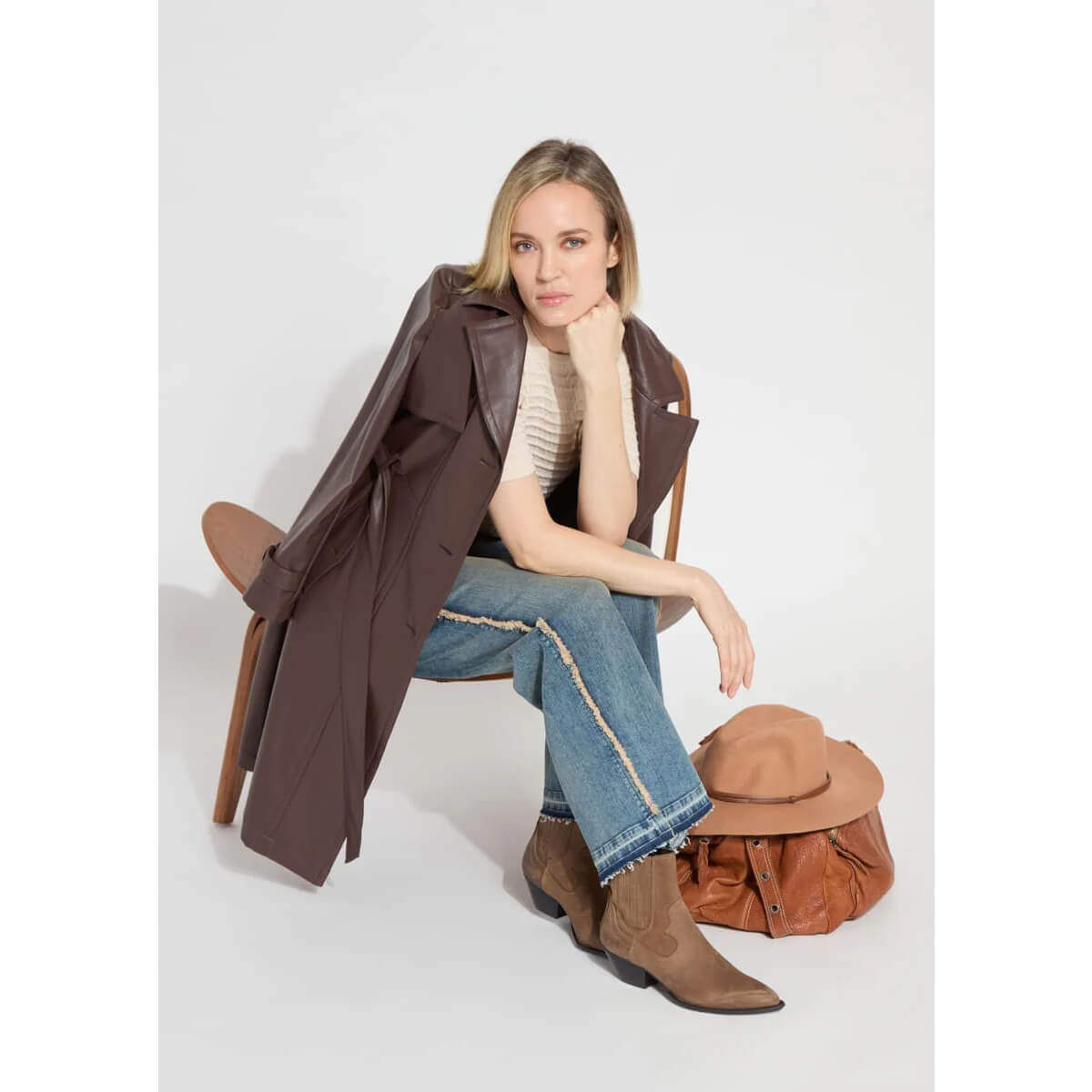 Lysse Era Wide Leg Jeans blue front | MILK MONEY milkmoney.co | cute pants for women. cute trendy pants.