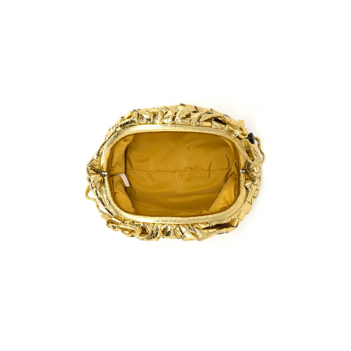 Metallic Braided Faux Leather Clutch Bag gold inside | MILK MONEY milkmoney.co | women's accessories. cute accessories. trendy accessories. cute accessories for girls. ladies accessories. women's fashion accessories.