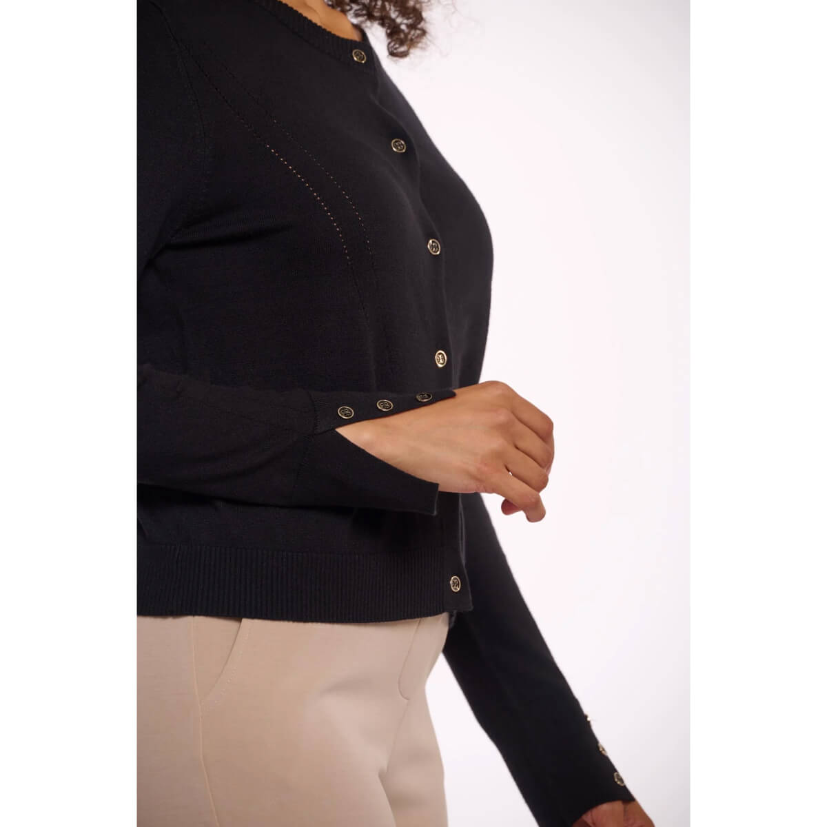 Nina Cardigan black front | MILK MONEY milkmoney.co | cute tops for women. trendy tops for women. cute blouses for women. stylish tops for women. pretty womens tops.