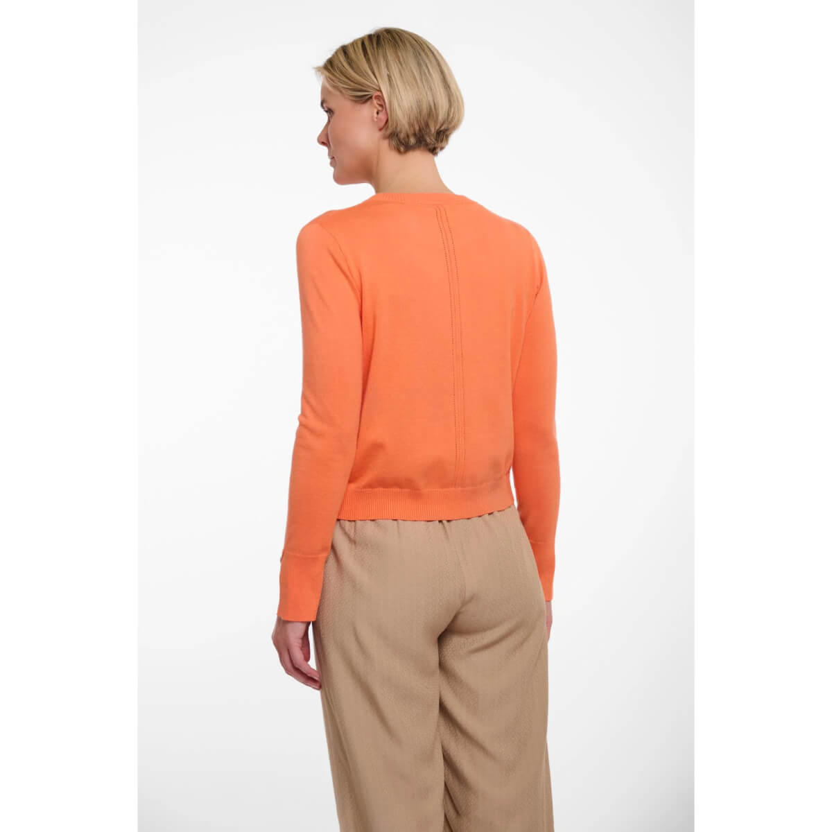 Nina Cardigan orange back | MILK MONEY milkmoney.co | cute tops for women. trendy tops for women. cute blouses for women. stylish tops for women. pretty womens tops.