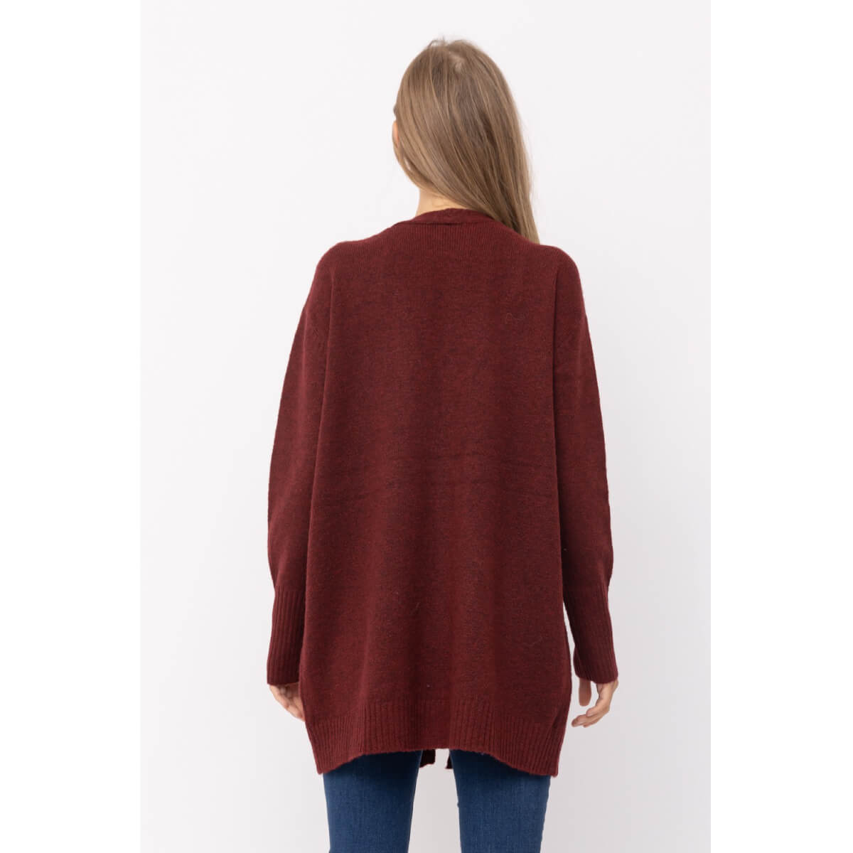 Open Front Long Cardigan