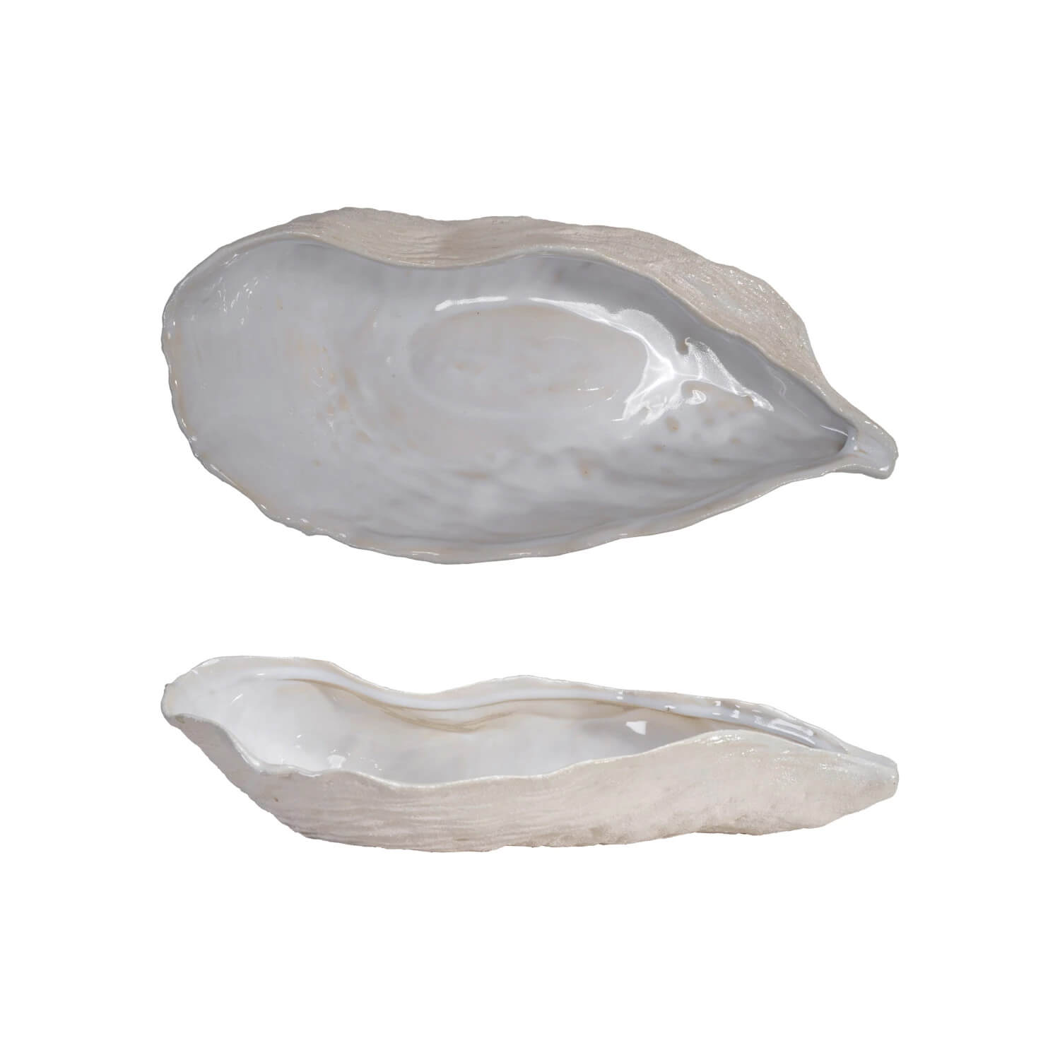Oyster Shell Shaped Large Stoneware Bowl white top | MILK MONEY milkmoney.co | Home decor online, Modern home decor, Luxury home furnishings, Best home decor, Home accessories for sale, Living room furniture sets, Kitchen decor ideas, Wall art for home, Bathroom accessories, Vintage home decor, Minimalist home decor