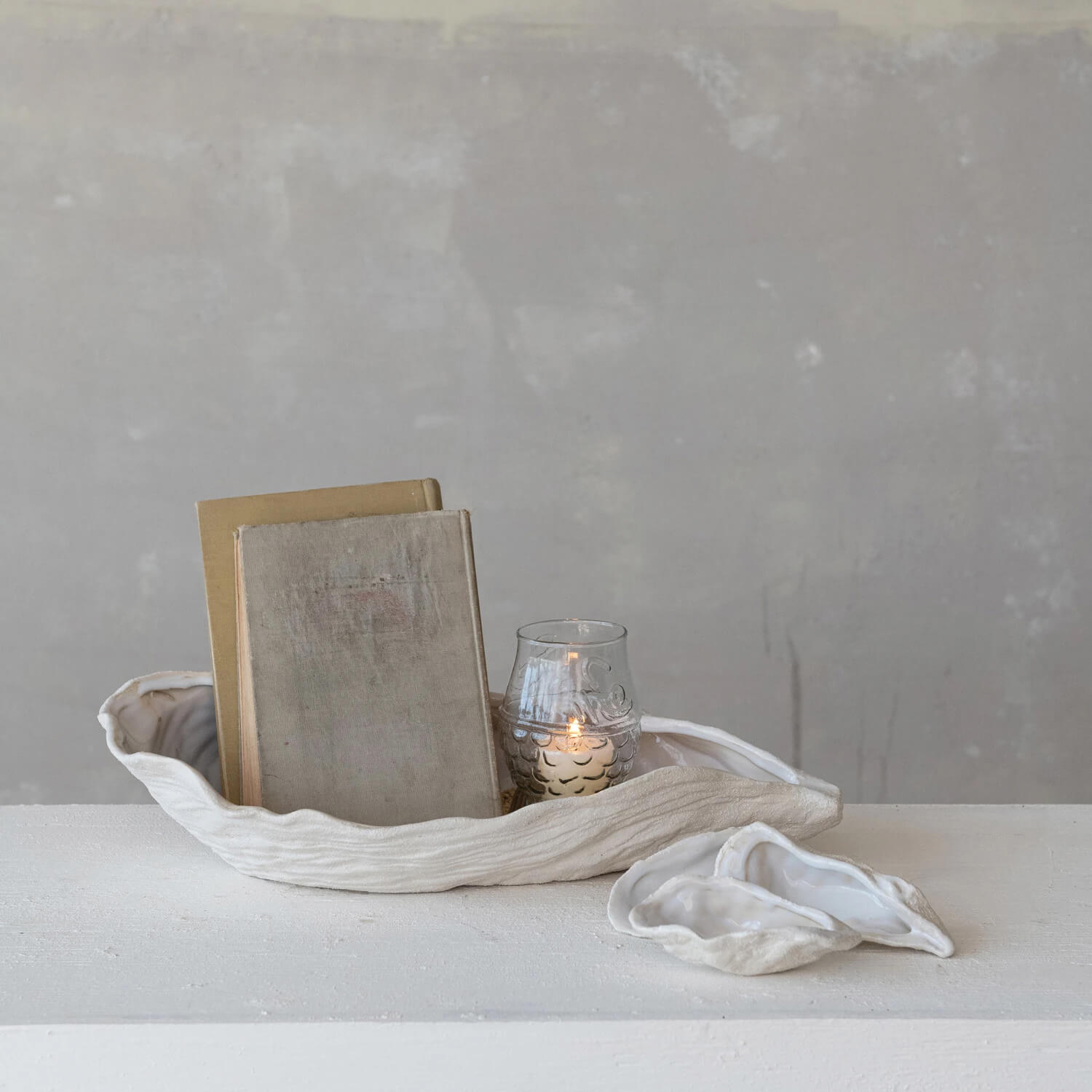 Oyster Shell Shaped Large Stoneware Bowl white front | MILK MONEY milkmoney.co | Home decor online, Modern home decor, Luxury home furnishings, Best home decor, Home accessories for sale, Living room furniture sets, Kitchen decor ideas, Wall art for home, Bathroom accessories, Vintage home decor, Minimalist home decor