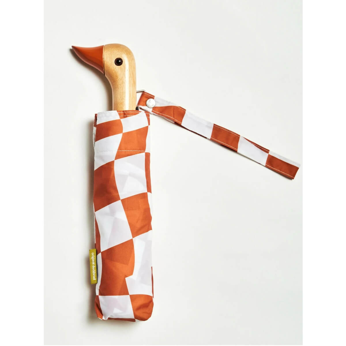 Peanut Butter Checkers Duckhead Umbrella brown | MILK MONEY milkmoney.co | white elephant gift ideas, gift, mother's day gift ideas, white elephant gift, gift shops near me, cute umbrella, women's umbrella