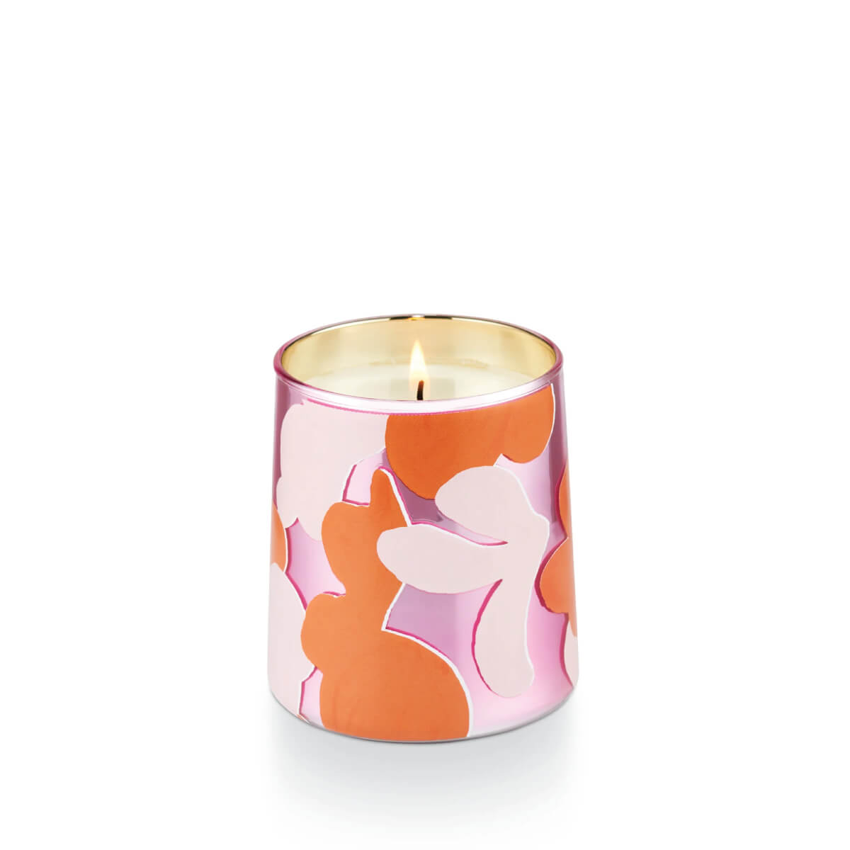 Pink Pepper Fruit Pearl Glass Candle