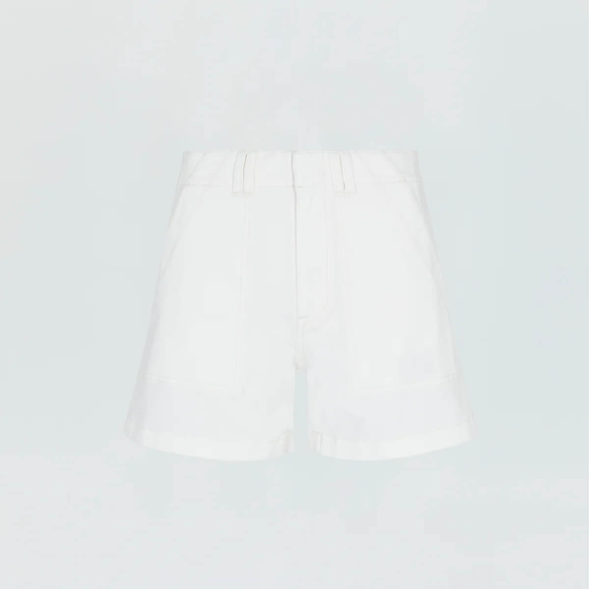 Pistola Marissa High Rise Utility Short white front | MILK MONEY milkmoney.co | cute clothes for women. womens online clothing. trendy online clothing stores. womens casual clothing online. trendy clothes online. trendy women's clothing online. ladies online clothing stores. trendy women's clothing stores. cute female clothes.