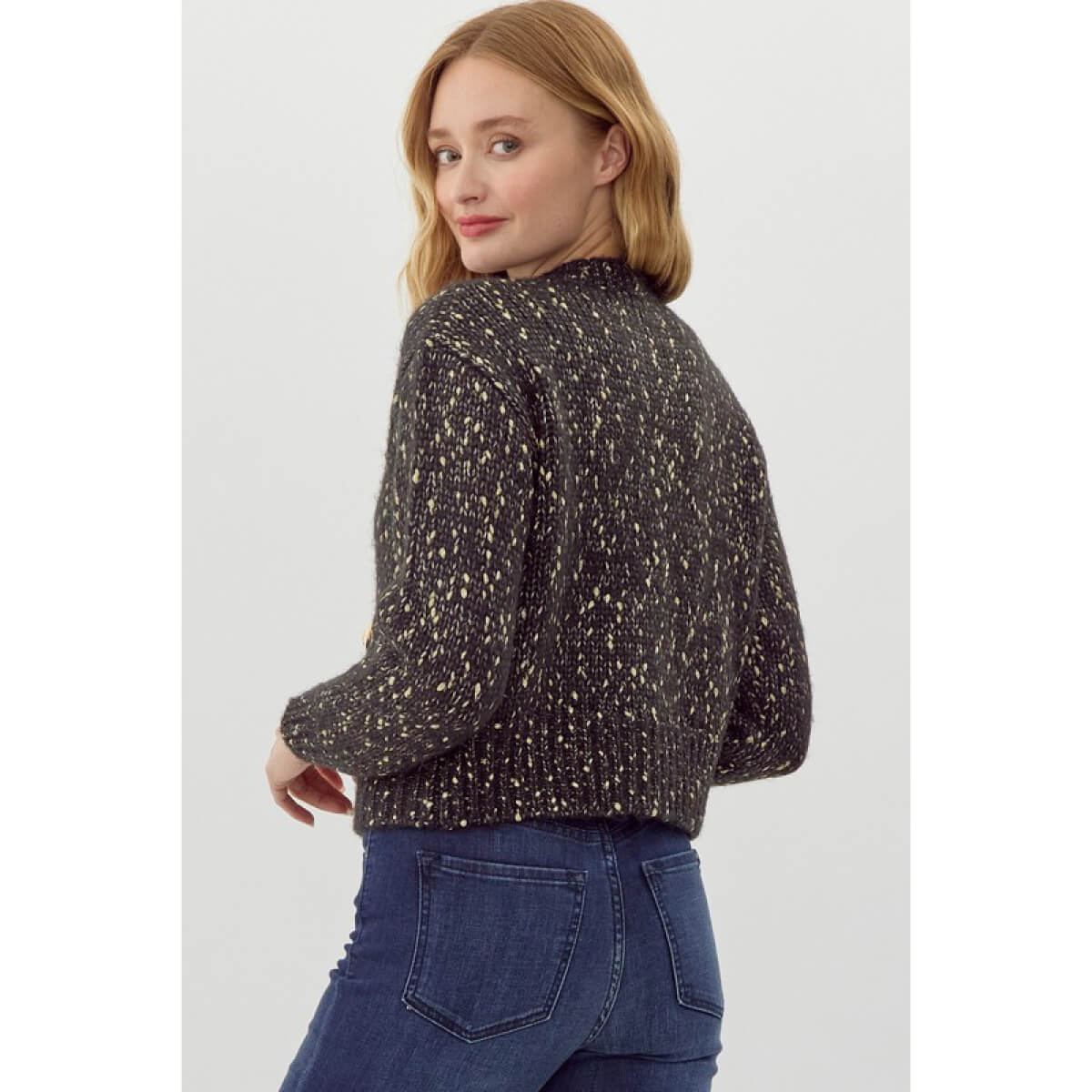 Preppy Knit Crop Cardigan