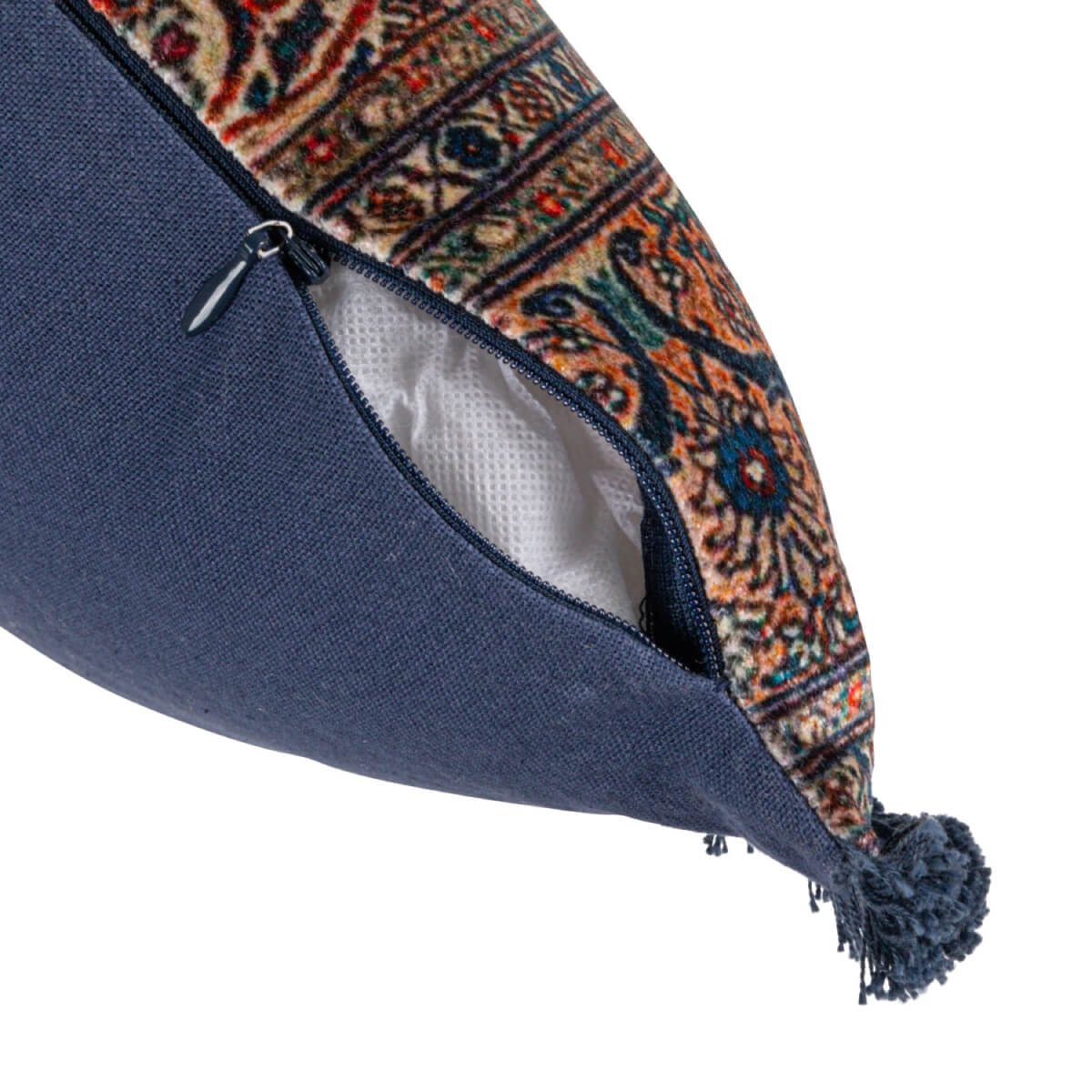 Printed Velvet Lumbar Pillow w/ Fringe detail blue | MILK MONEY milkmoney.co | Home decor online, Modern home decor, Luxury home furnishings, Best home decor, Home accessories for sale, Living room furniture sets, Kitchen decor ideas, Wall art for home, Bathroom accessories, Vintage home decor, Minimalist home decor