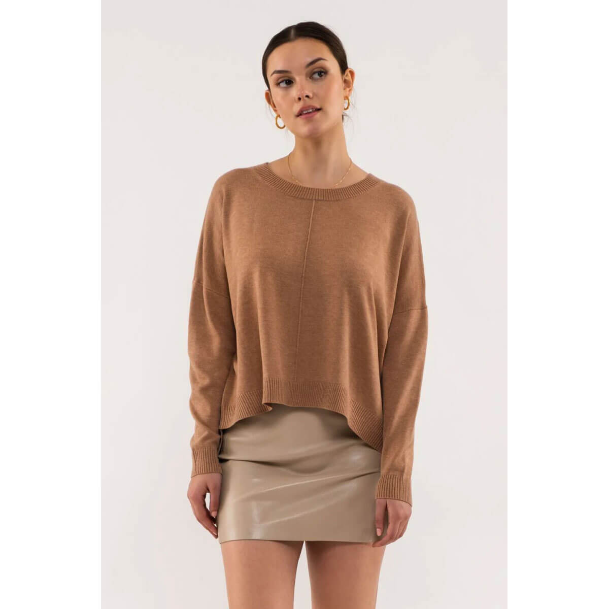 Relaxed Crew Neck Sweater