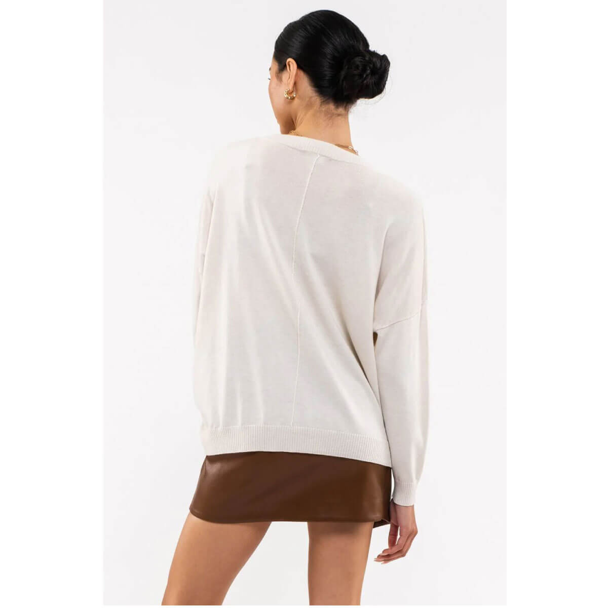 Relaxed Crew Neck Sweater