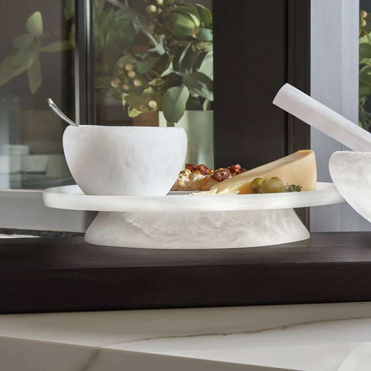 Resin Pedestal Tray white front | MILK MONEY milkmoney.co | Home decor online, Modern home decor, Luxury home furnishings, Best home decor, Home accessories for sale, Living room furniture sets, Kitchen decor ideas, Wall art for home, Bathroom accessories, Vintage home decor, Minimalist home decor