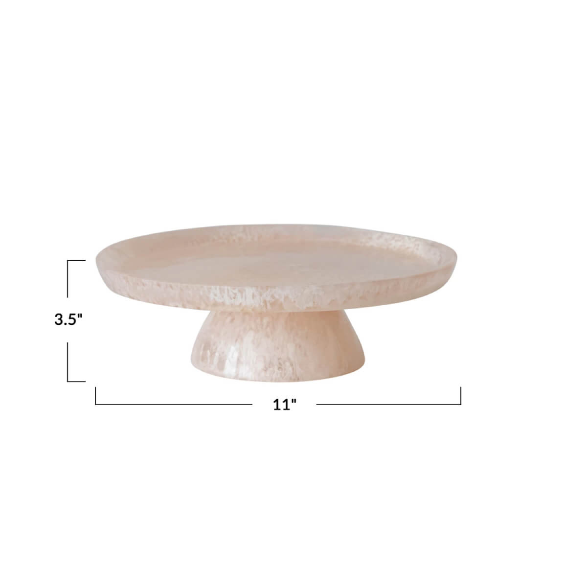 Resin Round Pedestal pink side | MILK MONEY milkmoney.co | white elephant gift ideas, gift, mother's day gift ideas, white elephant gift, gift shops near me