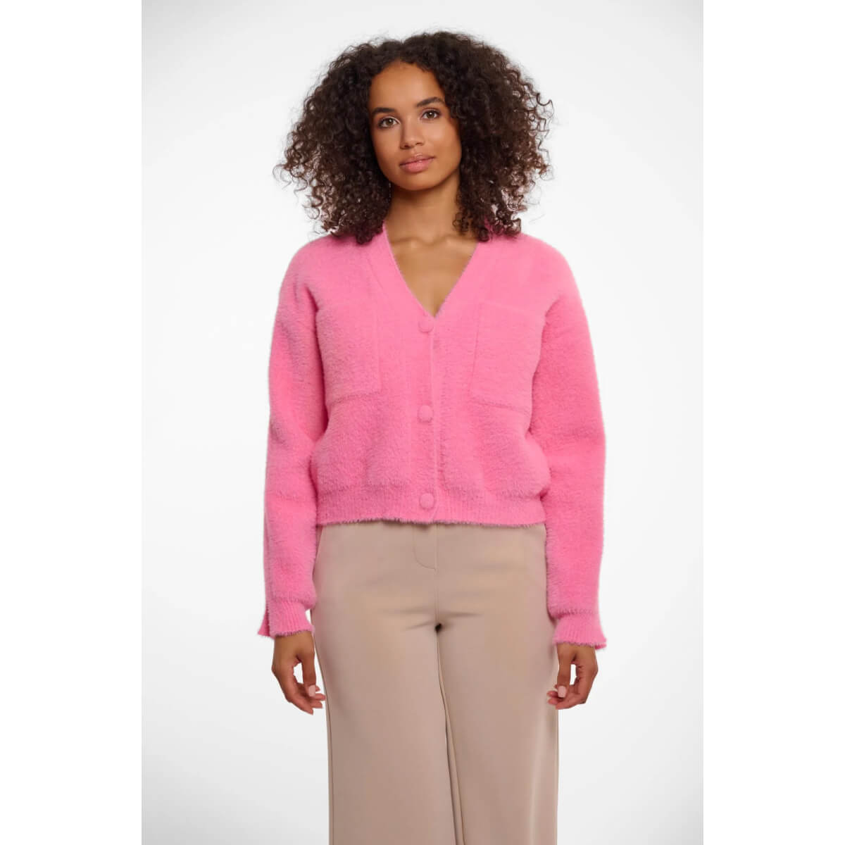 Rino & Pelle Isarea Cardigan pink front | MILK MONEY milkmoney.co | cute sweaters for women, cute knit sweaters, cute pullover sweaters
