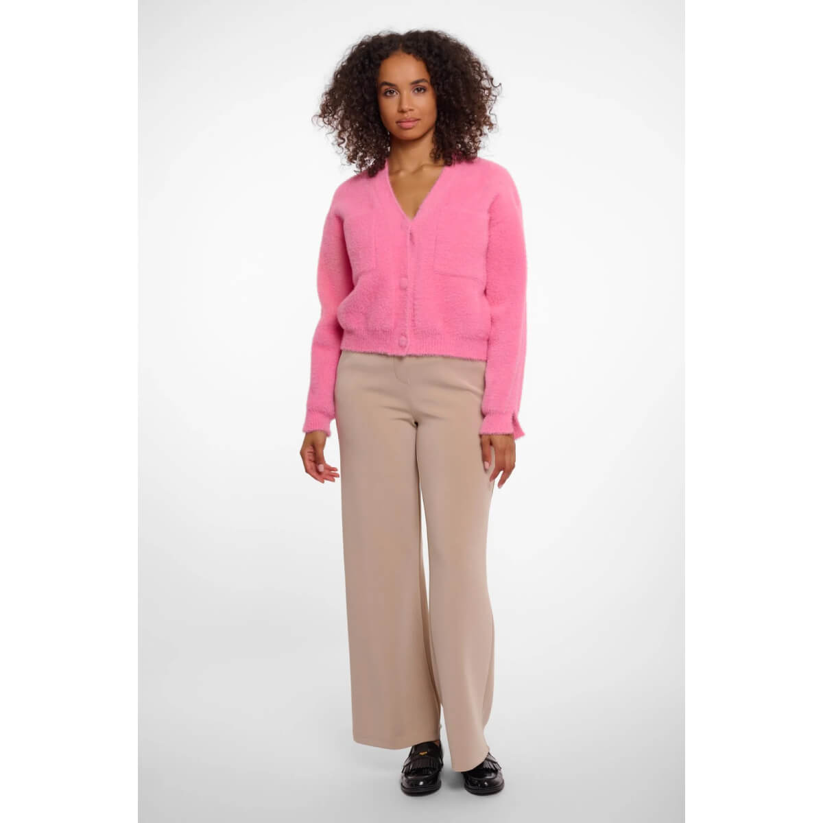 Rino & Pelle Isarea Cardigan pink front | MILK MONEY milkmoney.co | cute sweaters for women, cute knit sweaters, cute pullover sweaters