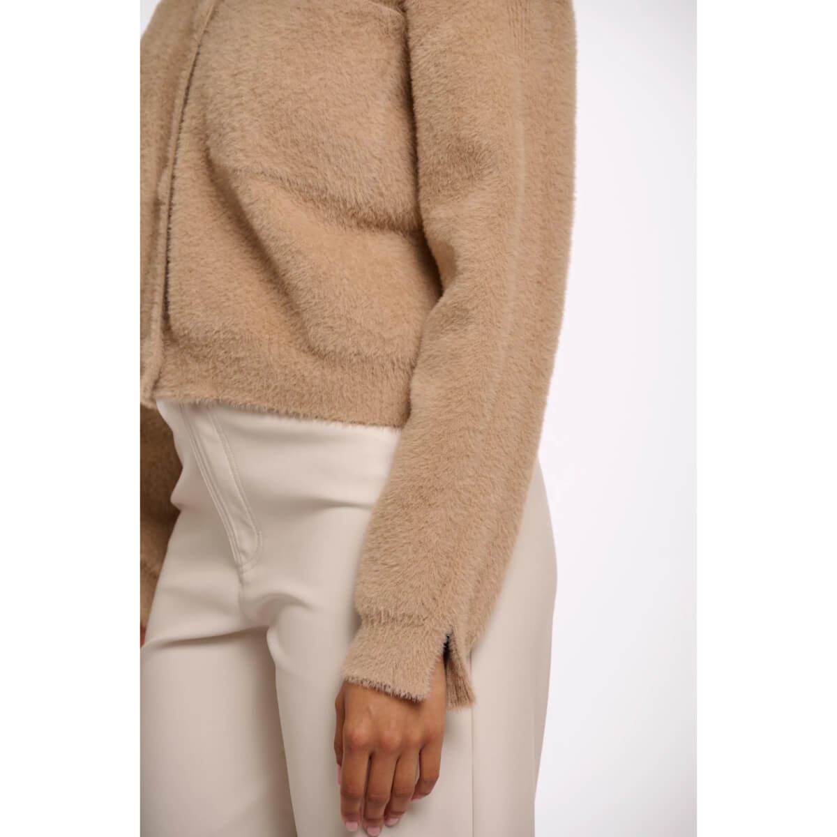 Rino & Pelle Isarea Cardigan khaki front | MILK MONEY milkmoney.co | cute sweaters for women, cute knit sweaters, cute pullover sweaters