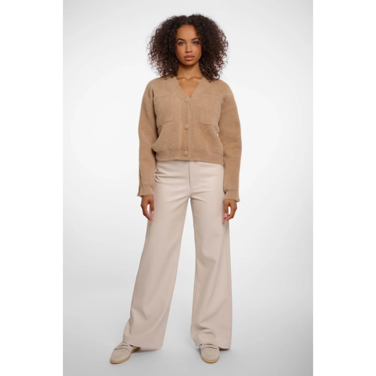 Rino & Pelle Isarea Cardigan khaki front | MILK MONEY milkmoney.co | cute sweaters for women, cute knit sweaters, cute pullover sweaters