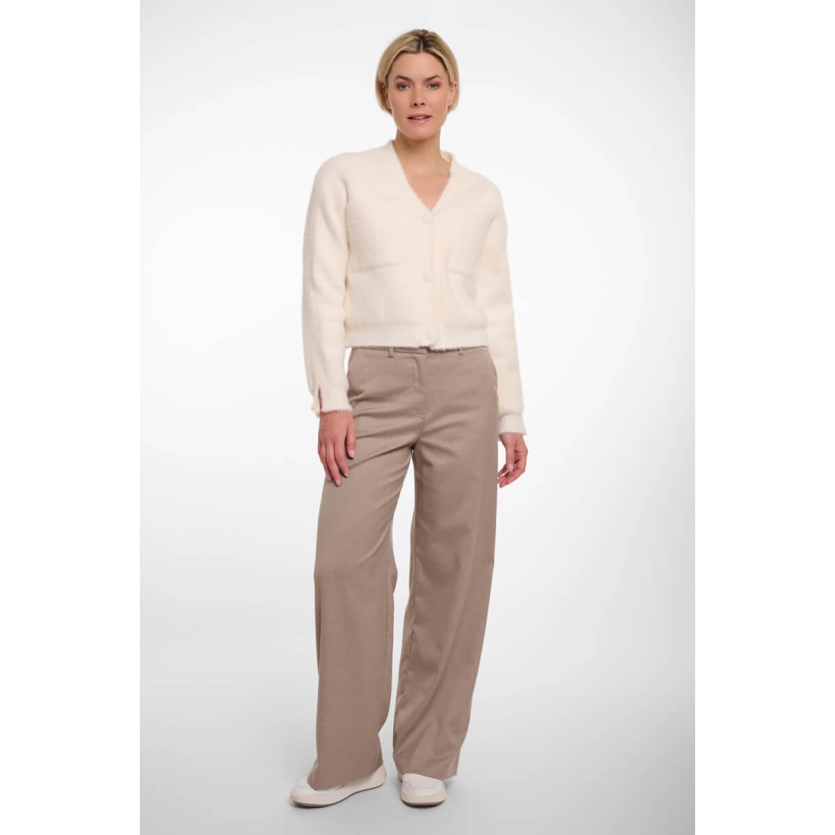 Rino & Pelle Isarea Cardigan white front | MILK MONEY milkmoney.co | cute sweaters for women, cute knit sweaters, cute pullover sweaters