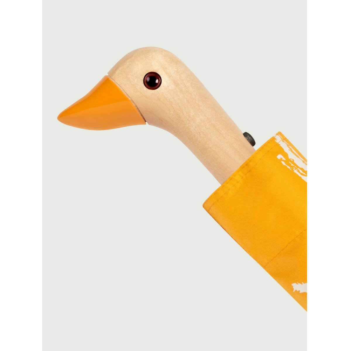 Saffron Brush Compact Duckhead Umbrella front | MILK MONEY milkmoney.co | white elephant gift ideas, gift, mother's day gift ideas, white elephant gift, gift shops near me, cute umbrella