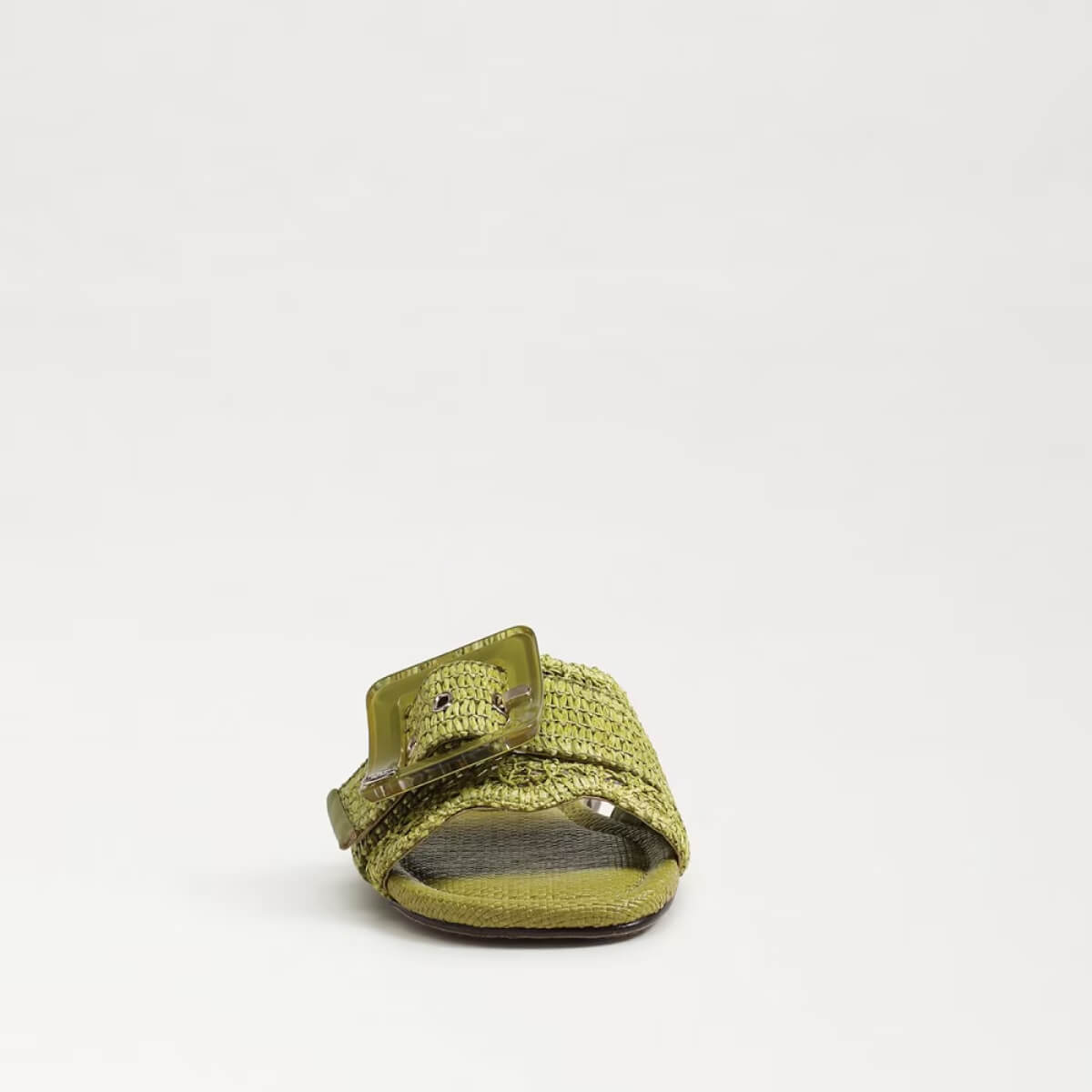 Sam Edelman Bambi Slide Sandal green front | MILK MONEY milkmoney.co | cute shoes for women. ladies shoes. nice shoes for women. footwear for women. ladies shoes online. ladies footwear. womens shoes and boots. pretty shoes for women. beautiful shoes for women.