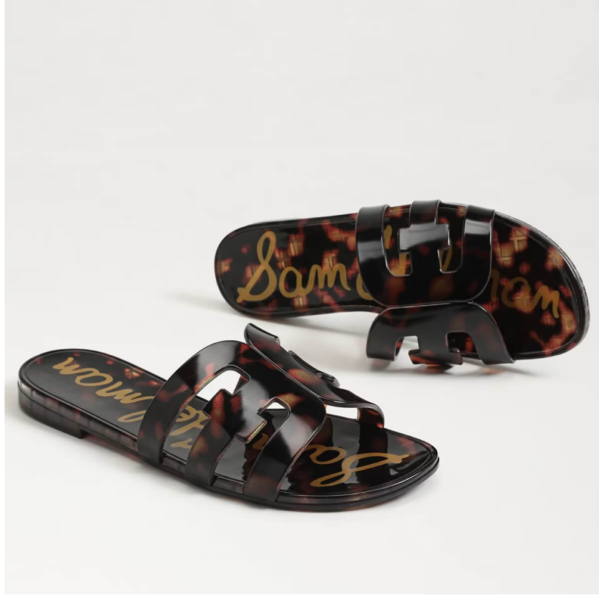 Sam Edelman Bay Jelly Slide Sandal tortoise | MILK MONEY milkmoney.co | cute sandals for women. cute slides for women. trendy womens sandals. women sandals online. pretty sandals for women. cute slides womens.