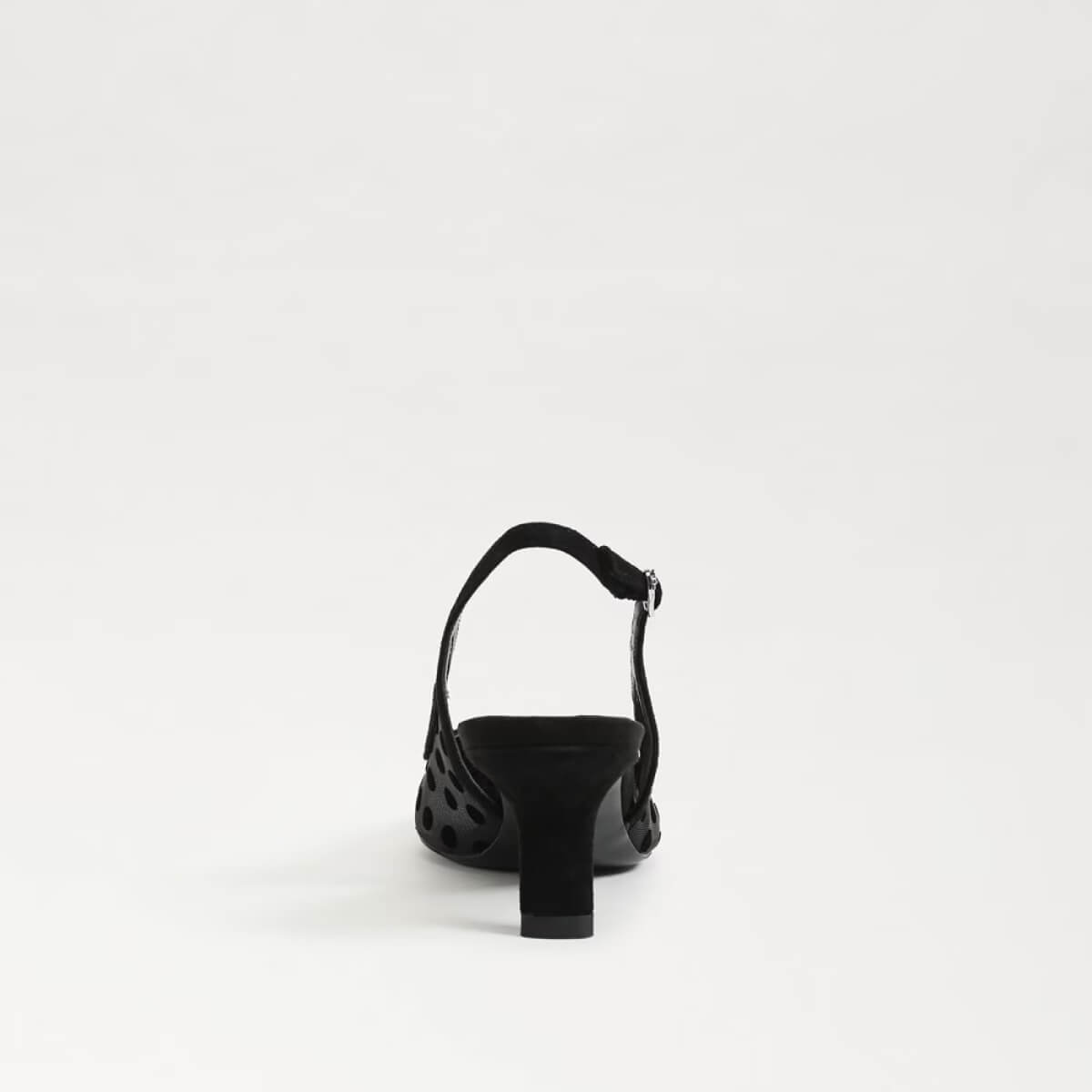 Sam Edelman Bianka Polka Dot Mesh Slingback Pump black back | MILK MONEY milkmoney.co | cute shoes for women. ladies shoes. nice shoes for women. footwear for women. ladies shoes online. ladies footwear. womens shoes and boots. pretty shoes for women. beautiful shoes for women.