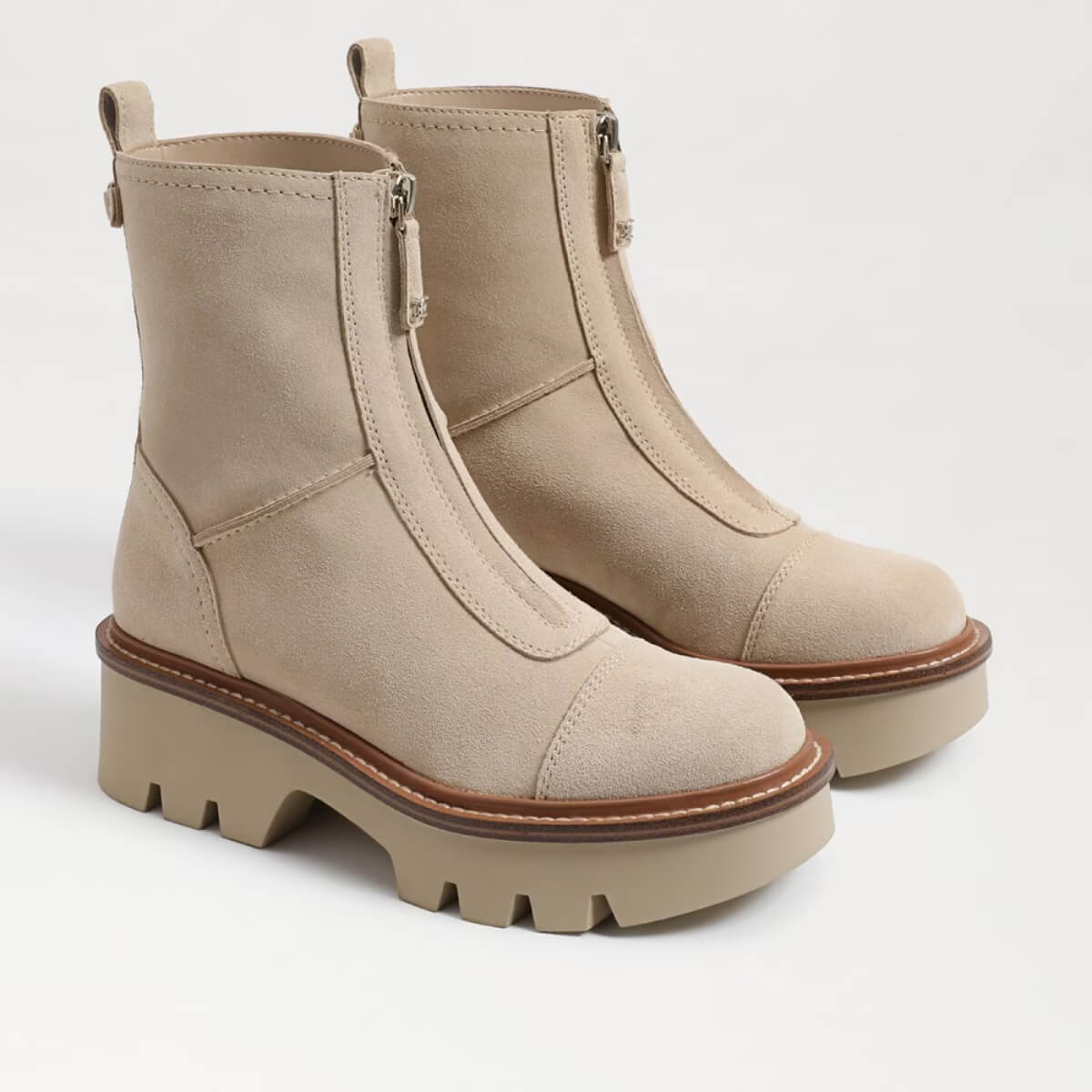 Sam Edelman Cooper Zip-Up Chelsea Boot oat side | MILK MONEY milkmoney.co | cute shoes for women. ladies shoes. nice shoes for women. footwear for women. ladies shoes online. ladies footwear. womens shoes and boots. pretty shoes for women. beautiful shoes for women.