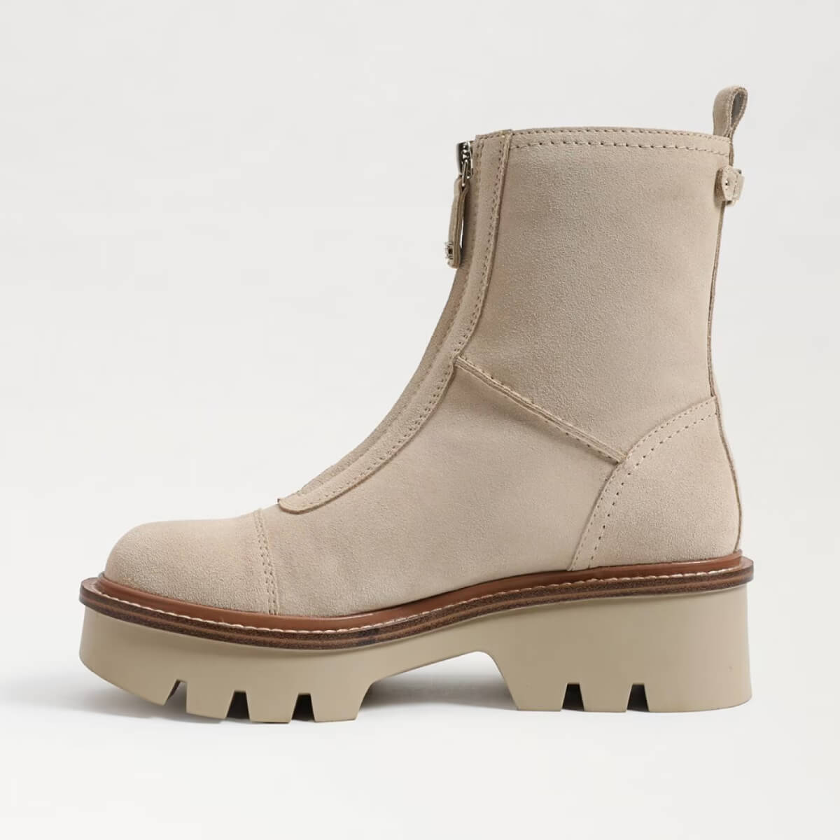 Sam Edelman Cooper Zip-Up Chelsea Boot oat side | MILK MONEY milkmoney.co | cute shoes for women. ladies shoes. nice shoes for women. footwear for women. ladies shoes online. ladies footwear. womens shoes and boots. pretty shoes for women. beautiful shoes for women.