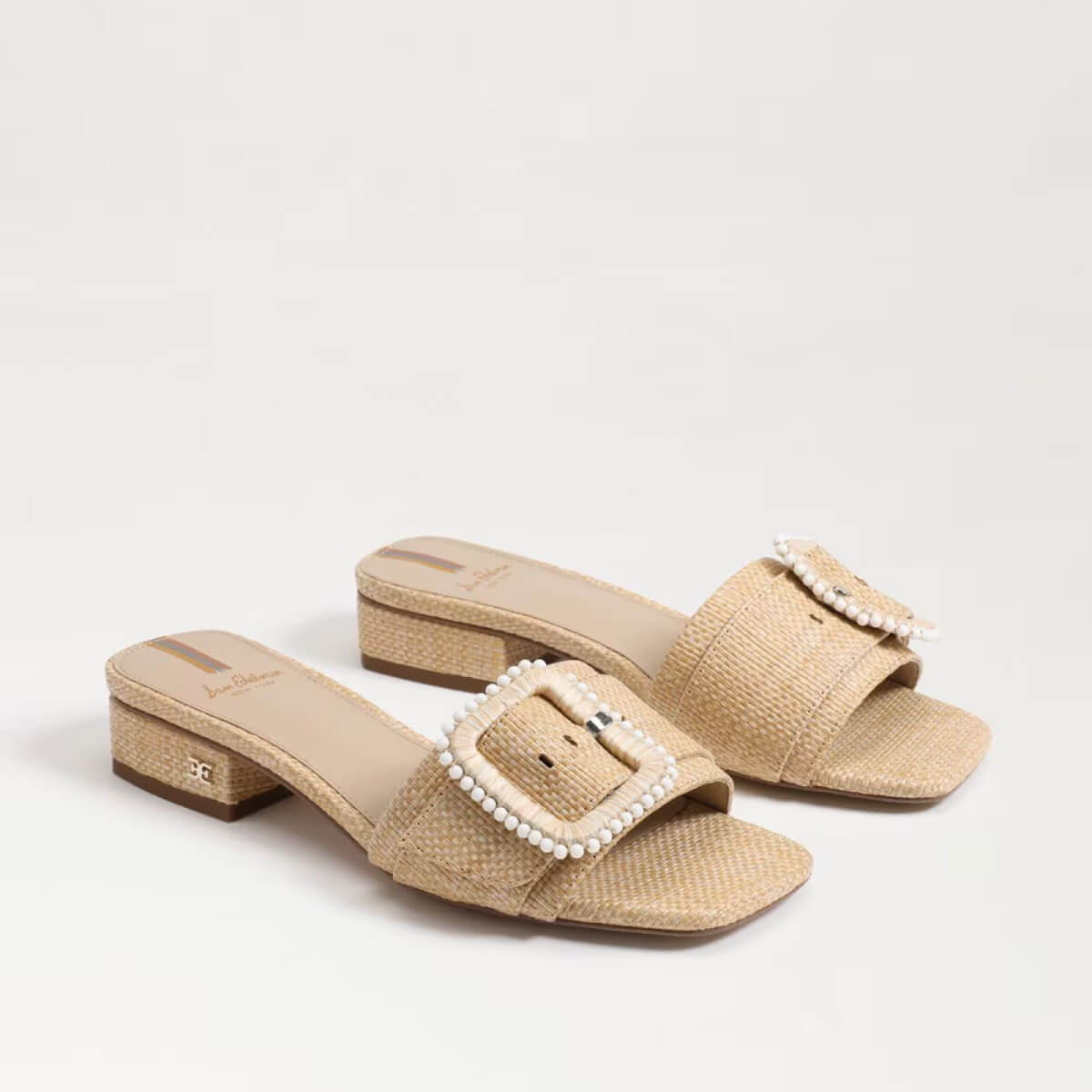 Sam Edelman Deacon Beaded Slide Sandal bleached beechwood weave | MILK MONEY milkmoney.co | cute shoes for women. ladies shoes. nice shoes for women. footwear for women. ladies shoes online. ladies footwear. womens shoes and boots. pretty shoes for women. beautiful shoes for women.