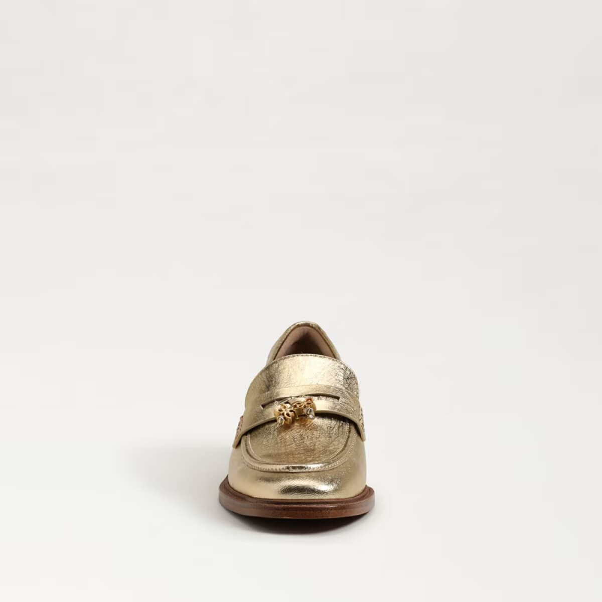 Sam Edelman Denise Tassel Penny Loafer amber gold leather front | MILK MONEY milkmoney.co | cute shoes for women. ladies shoes. nice shoes for women. footwear for women. ladies shoes online. ladies footwear. womens shoes and boots. pretty shoes for women. beautiful shoes for women.