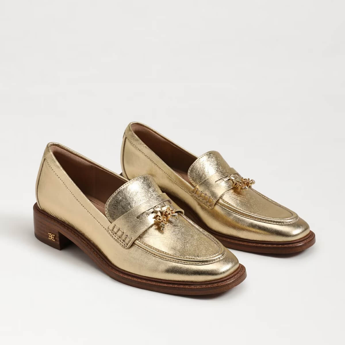 Sam Edelman Denise Tassel Penny Loafer amber gold leather front | MILK MONEY milkmoney.co | cute shoes for women. ladies shoes. nice shoes for women. footwear for women. ladies shoes online. ladies footwear. womens shoes and boots. pretty shoes for women. beautiful shoes for women.