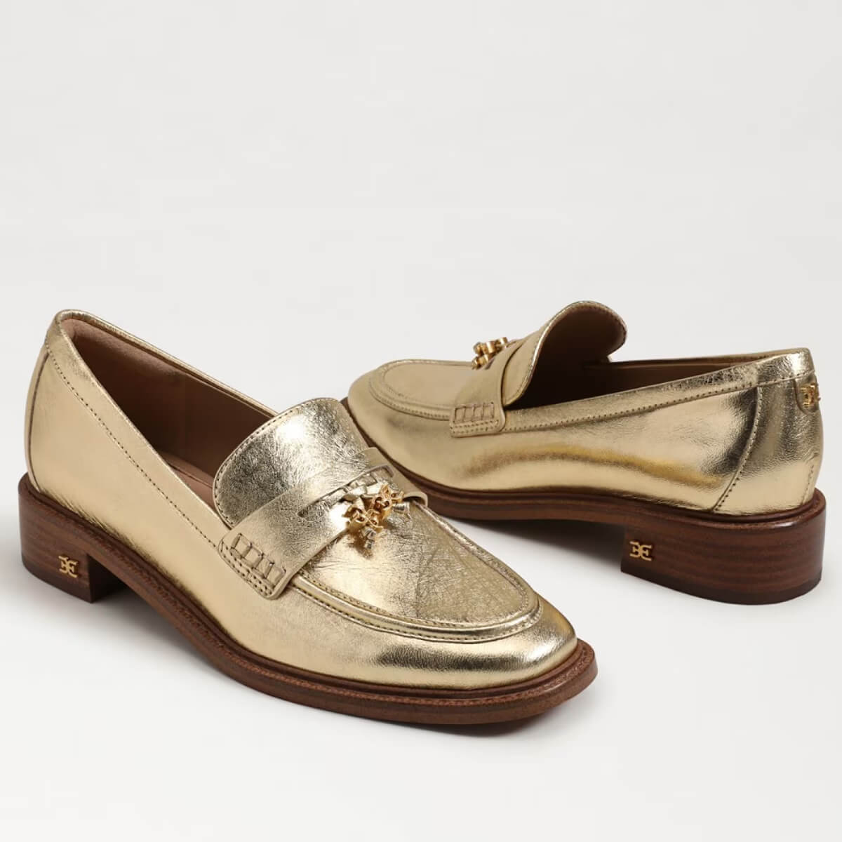 Sam Edelman Denise Tassel Penny Loafer amber gold leather front | MILK MONEY milkmoney.co | cute shoes for women. ladies shoes. nice shoes for women. footwear for women. ladies shoes online. ladies footwear. womens shoes and boots. pretty shoes for women. beautiful shoes for women.