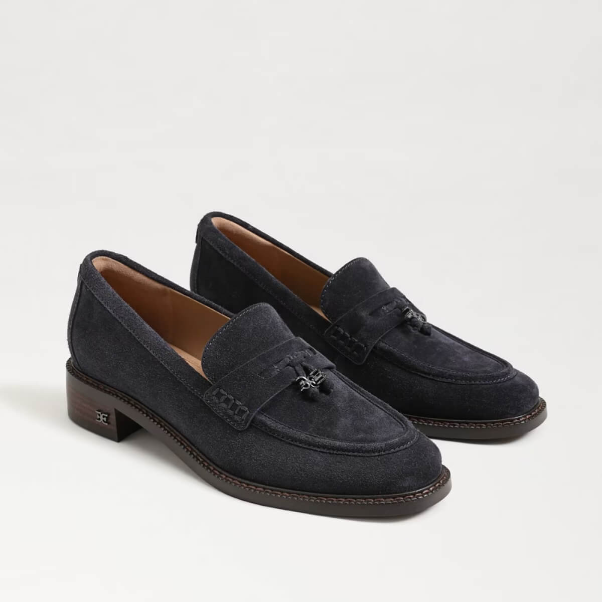 Sam Edelman Denise Tassel Penny Loafer midnight blue suede front | MILK MONEY milkmoney.co | cute shoes for women. ladies shoes. nice shoes for women. footwear for women. ladies shoes online. ladies footwear. womens shoes and boots. pretty shoes for women. beautiful shoes for women.