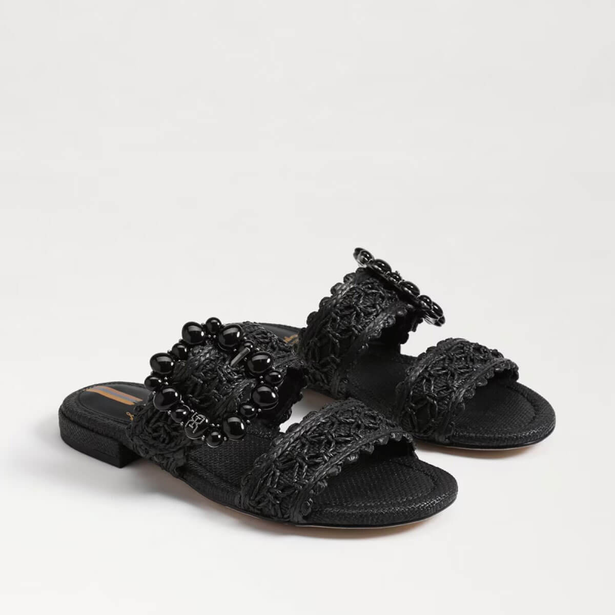 Sam Edelman Elisa Slide Sandal black top | MILK MONEY milkmoney.co | cute sandals for women. cute slides for women. trendy womens sandals. women sandals online. pretty sandals for women. cute slides womens.