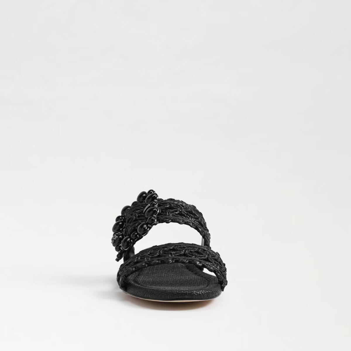 Sam Edelman Elisa Slide Sandal black front | MILK MONEY milkmoney.co | cute sandals for women. cute slides for women. trendy womens sandals. women sandals online. pretty sandals for women. cute slides womens.