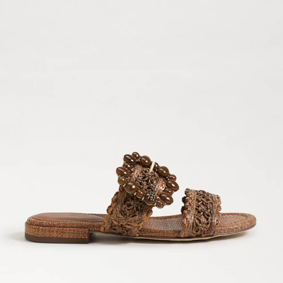 Sam Edelman Elisa Slide Sandal brown side | MILK MONEY milkmoney.co | cute sandals for women. cute slides for women. trendy womens sandals. women sandals online. pretty sandals for women. cute slides womens.