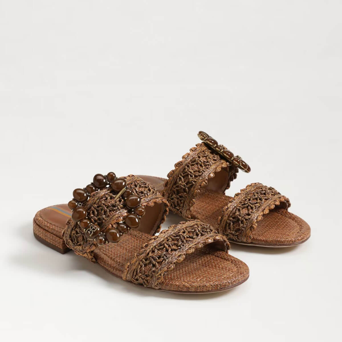 Sam Edelman Elisa Slide Sandal brown top | MILK MONEY milkmoney.co | cute sandals for women. cute slides for women. trendy womens sandals. women sandals online. pretty sandals for women. cute slides womens.