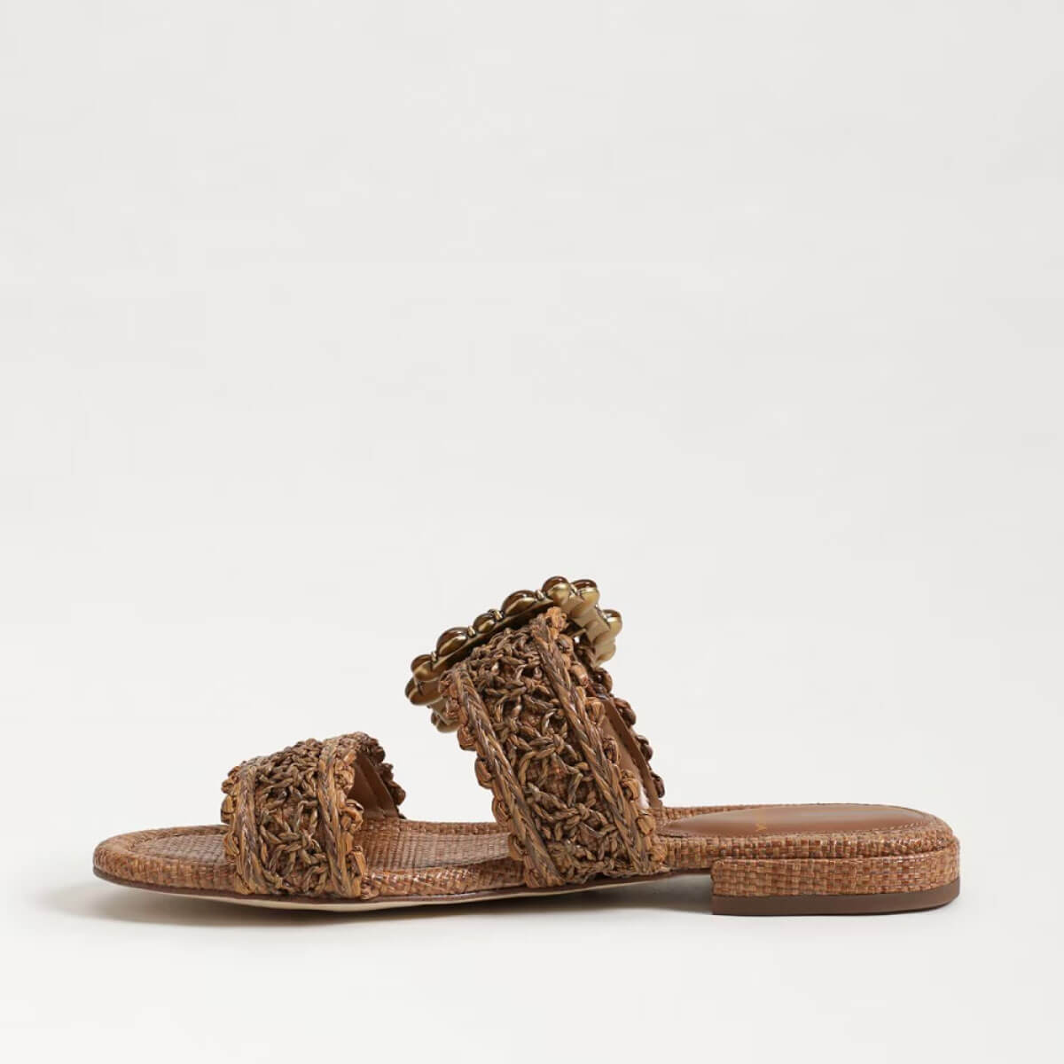 Sam Edelman Elisa Slide Sandal brown side | MILK MONEY milkmoney.co | cute sandals for women. cute slides for women. trendy womens sandals. women sandals online. pretty sandals for women. cute slides womens.