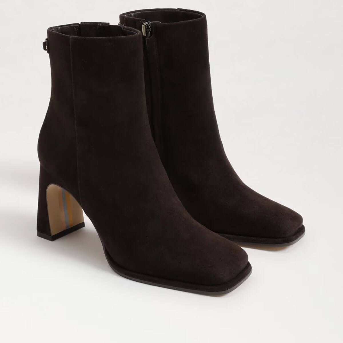 Sam Edelman Irie Square Toe Ankle Bootie chocolate brown | MILK MONEY milkmoney.co | cute shoes for women. ladies shoes. nice shoes for women. footwear for women. ladies shoes online. ladies footwear. womens shoes and boots. pretty shoes for women. beautiful shoes for women.
