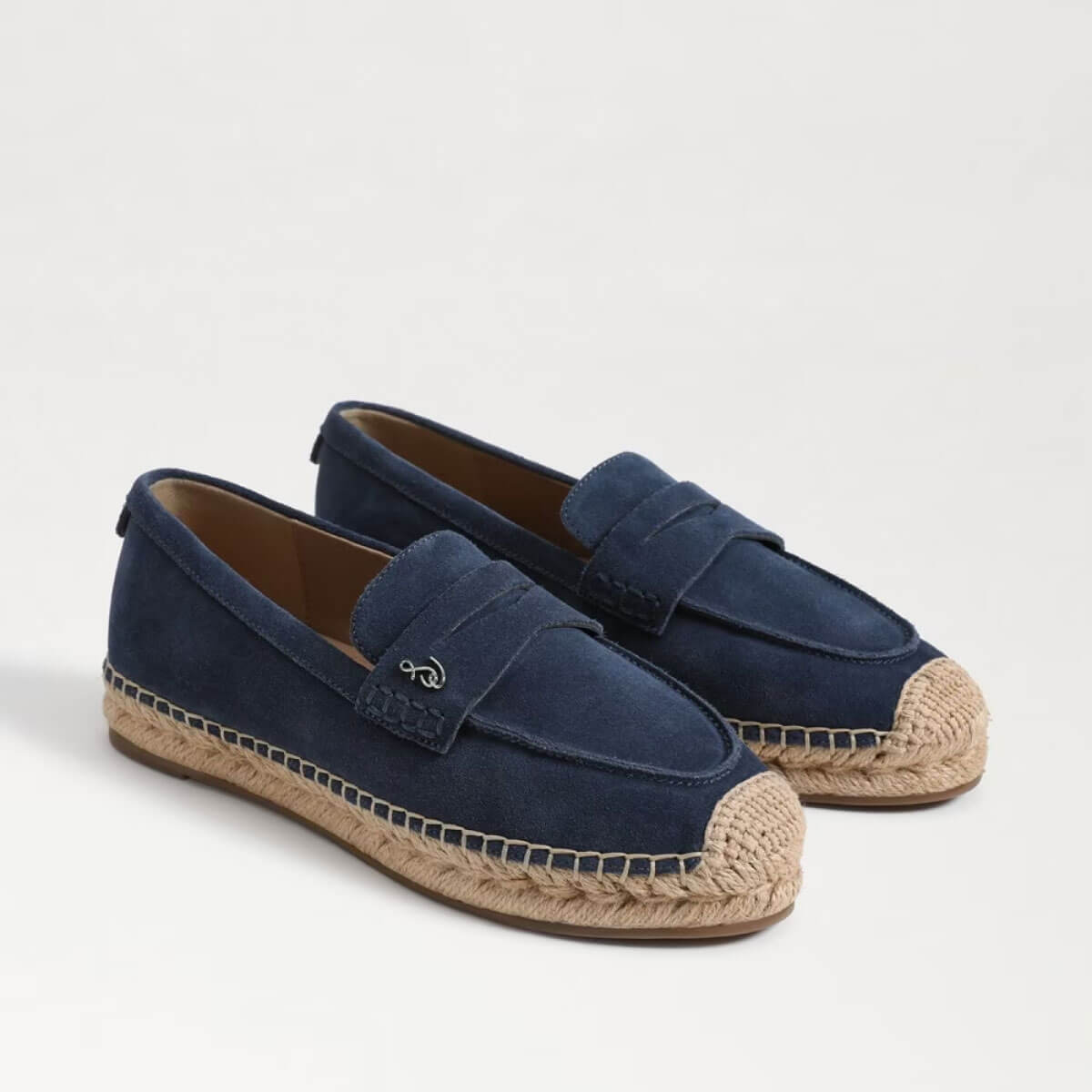 Sam Edelman Kai Espadrille Flat Loafer blue side | MILK MONEY milkmoney.co | cute shoes for women. ladies shoes. nice shoes for women. footwear for women. ladies shoes online. ladies footwear. womens shoes and boots. pretty shoes for women. beautiful shoes for women.