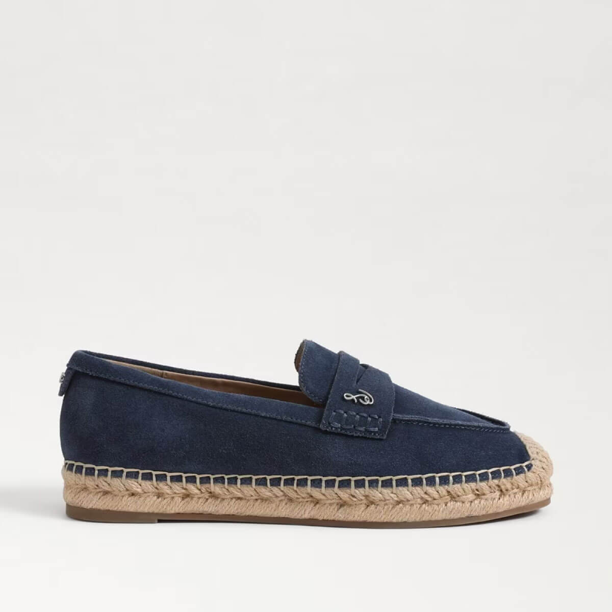 Sam Edelman Kai Espadrille Flat Loafer blue side | MILK MONEY milkmoney.co | cute shoes for women. ladies shoes. nice shoes for women. footwear for women. ladies shoes online. ladies footwear. womens shoes and boots. pretty shoes for women. beautiful shoes for women.
