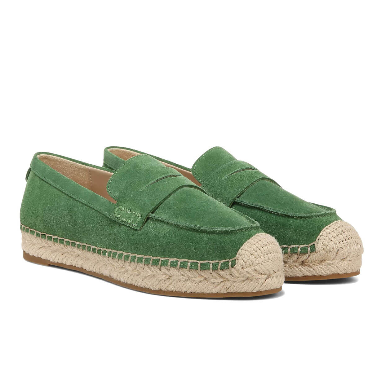 Sam Edelman Kai Espadrille Flat Loafer green side | MILK MONEY milkmoney.co | cute shoes for women. ladies shoes. nice shoes for women. footwear for women. ladies shoes online. ladies footwear. womens shoes and boots. pretty shoes for women. beautiful shoes for women.