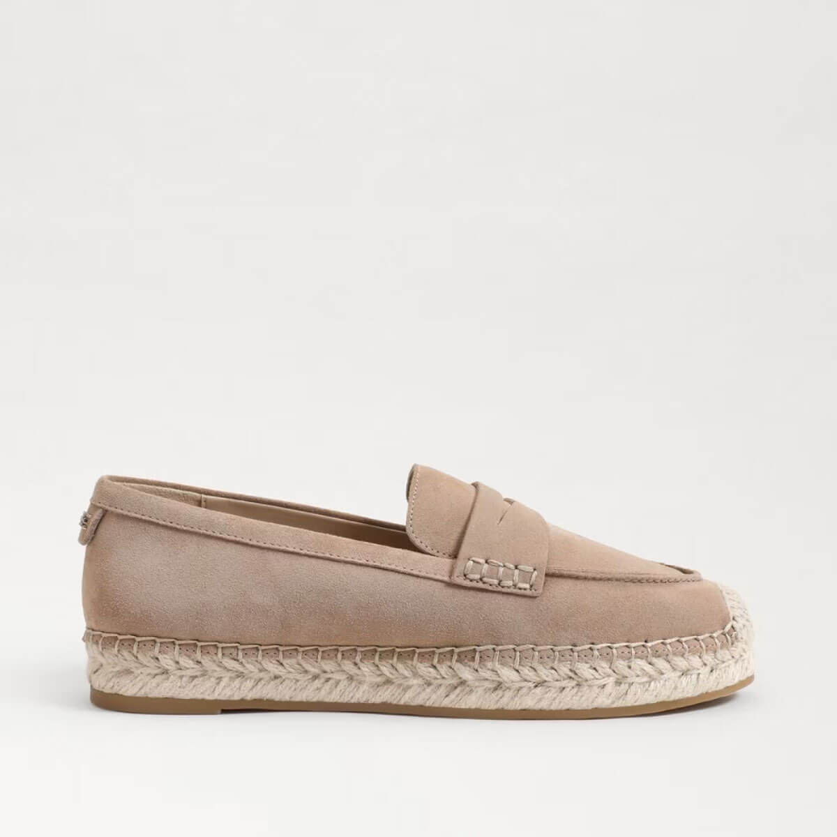 Sam Edelman Kai Espadrille Flat Loafer taupe side | MILK MONEY milkmoney.co | cute shoes for women. ladies shoes. nice shoes for women. footwear for women. ladies shoes online. ladies footwear. womens shoes and boots. pretty shoes for women. beautiful shoes for women.