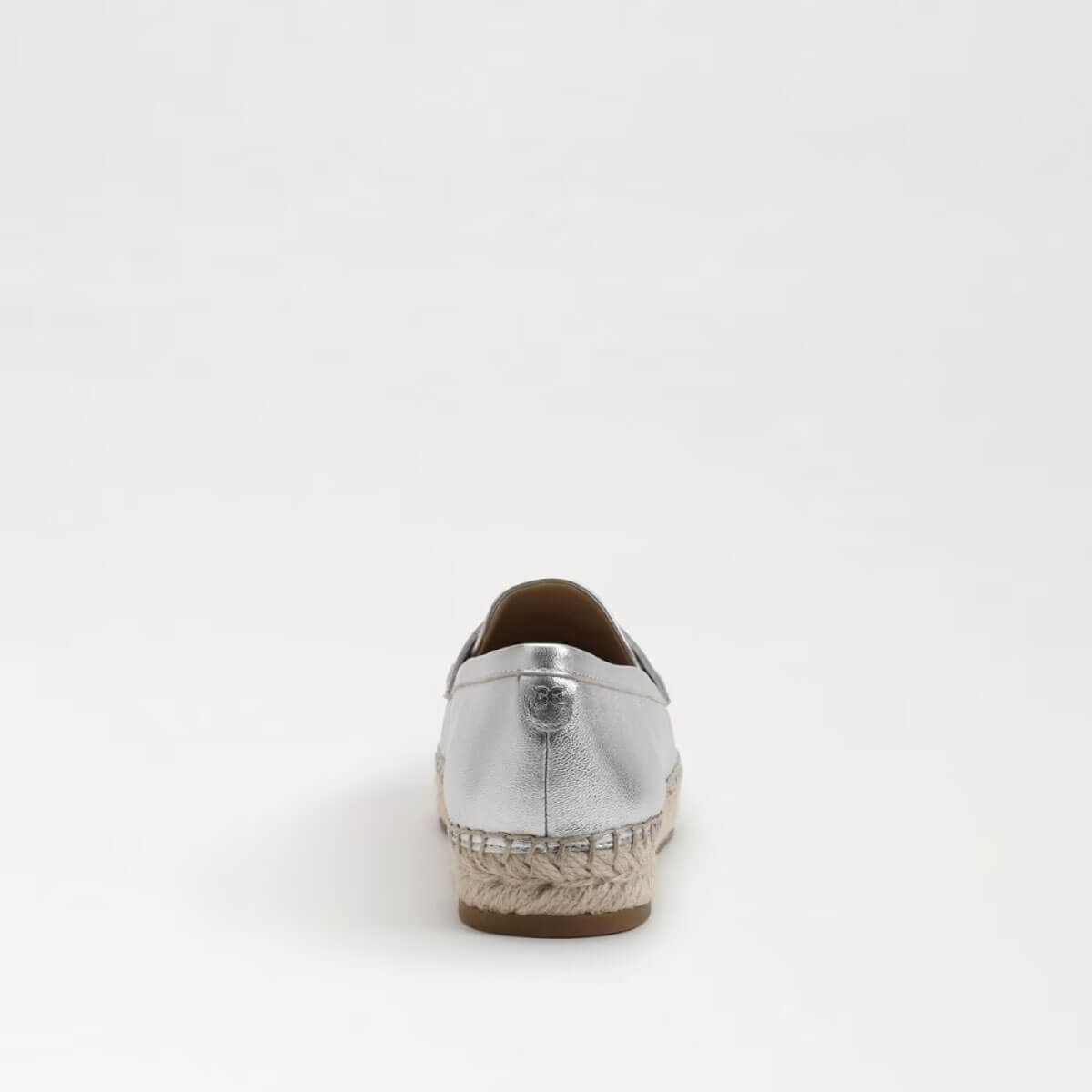 Sam Edelman Kai Espadrille Flat Loafer silver back| MILK MONEY milkmoney.co | cute shoes for women. ladies shoes. nice shoes for women. footwear for women. ladies shoes online. ladies footwear. womens shoes and boots. pretty shoes for women. beautiful shoes for women.
