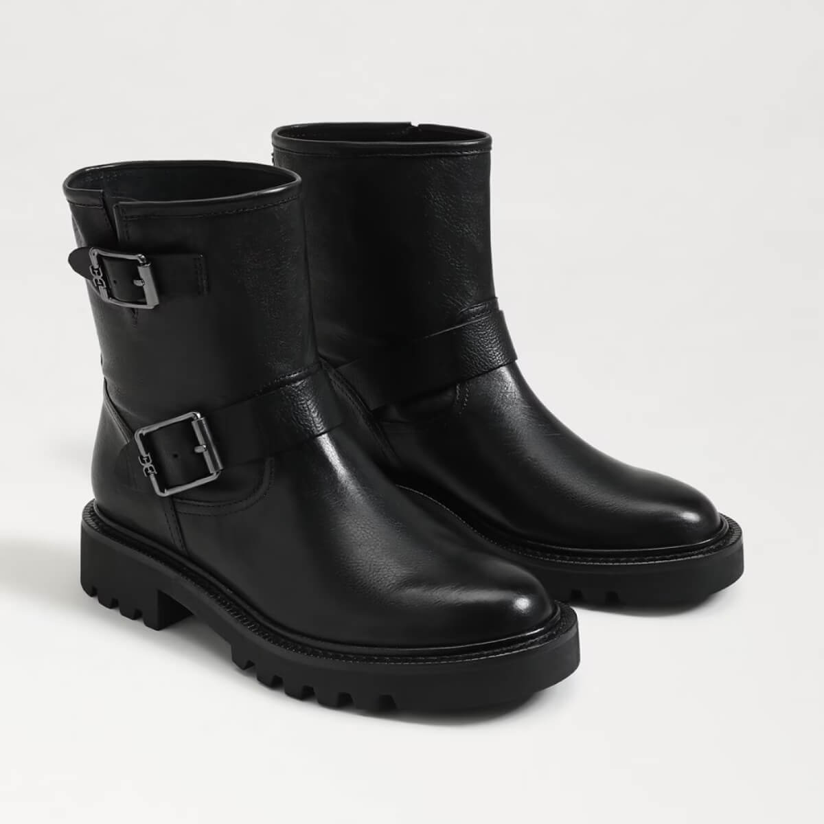 Sam Edelman Kinsley Motorcycle Boot black leather side | MILK MONEY milkmoney.co | cute shoes for women. ladies shoes. nice shoes for women. footwear for women. ladies shoes online. ladies footwear. womens shoes and boots. pretty shoes for women. beautiful shoes for women.